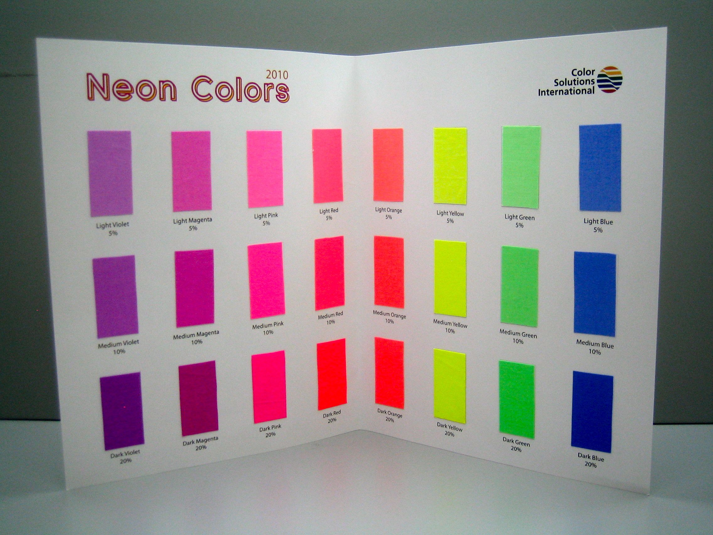 How Is Neon Color Made at Valerie Pierce blog