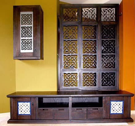 Furniture with traditional Bulgarian motifs